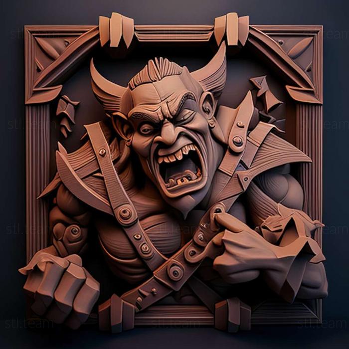 3D model Orcs MuDie Unchained game (STL)